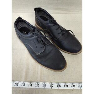 Ashford Hayes Barkley Mens Black Perforated Oxford Dress Shoes Size 6M 5113